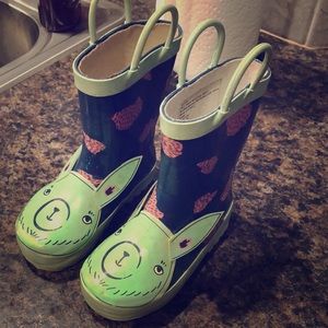 Llama girls rain boots